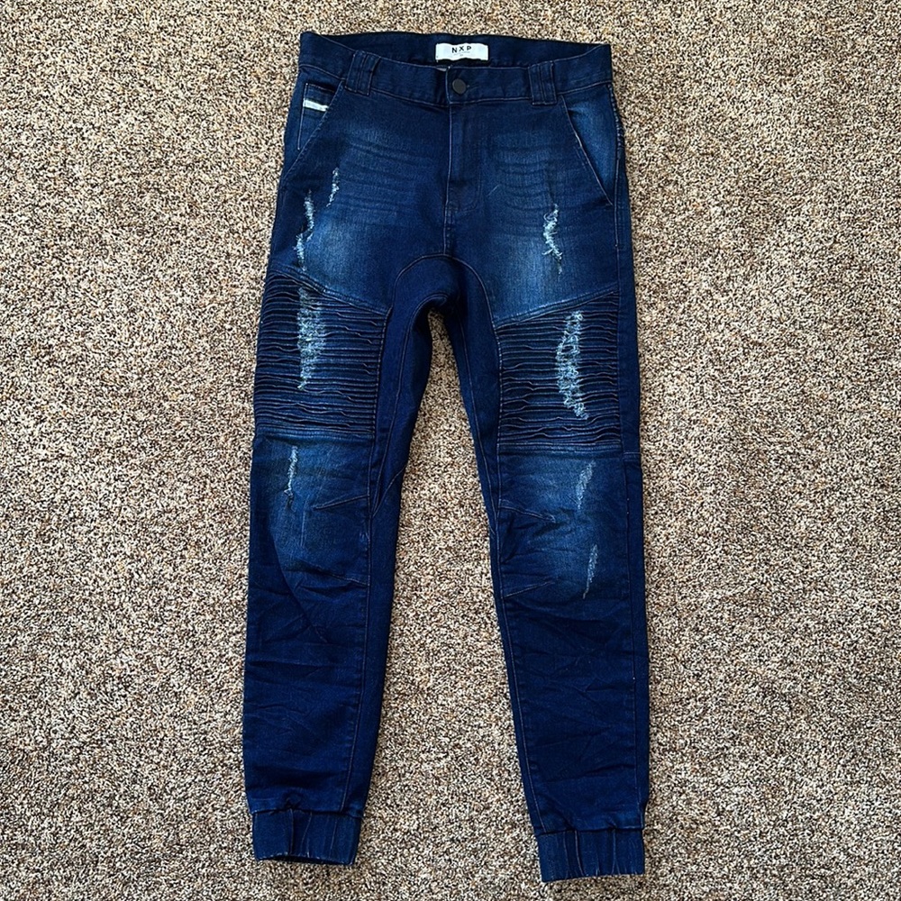 Nena and Pasadena Cuffed Skinny Fit Jeans Size 32 - Picture 2 of 10